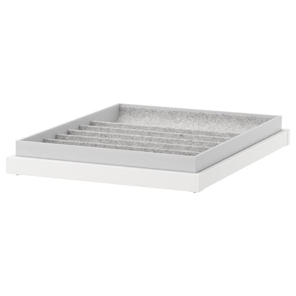 KOMPLEMENT - Pull-out tray with insert, white - Premium Armoires & Wardrobes from Ikea - Just €64.99! Shop now at Maltashopper.com