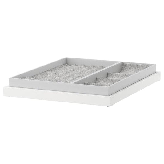 Ikea KOMPLEMENT - Pull-out tray with insert, white, 50x58 cm