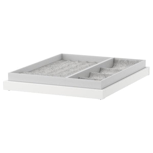 KOMPLEMENT - Pull-out tray with insert, white, 50x58 cm