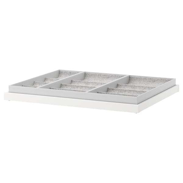 Ikea KOMPLEMENT - Pull-out tray with insert, white, 75x58 cm
