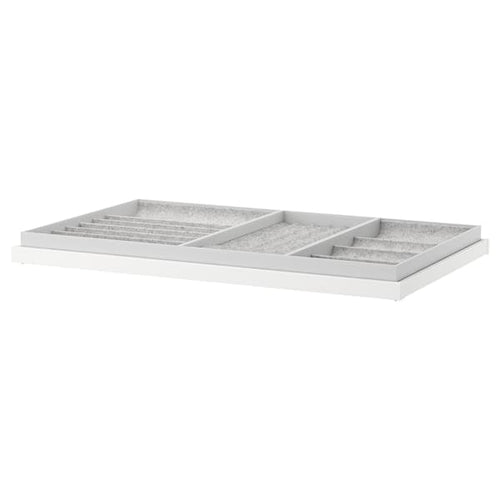 KOMPLEMENT - Pull-out tray with insert, white, 100x58 cm