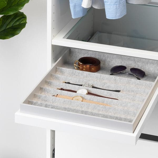 KOMPLEMENT - Pull-out tray with insert, white - Premium Armoires & Wardrobes from Ikea - Just €64.99! Shop now at Maltashopper.com