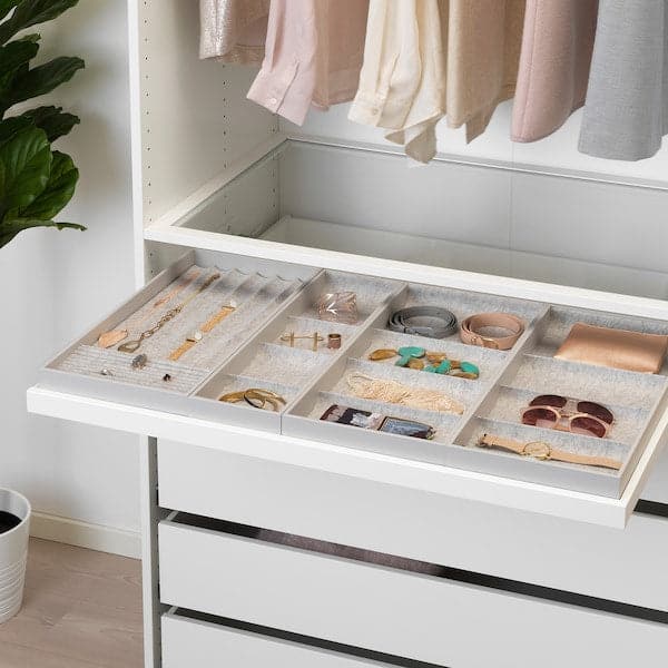 Ikea KOMPLEMENT - Pull-out tray with insert, white, 100x58 cm