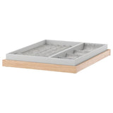 KOMPLEMENT pull-out tray with insert, white stained oak effect, 50x58 cm