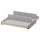 KOMPLEMENT - KOMPLEMENT Pull-out tray with shoe insert, grey-beige/light grey, 50x58 cm
