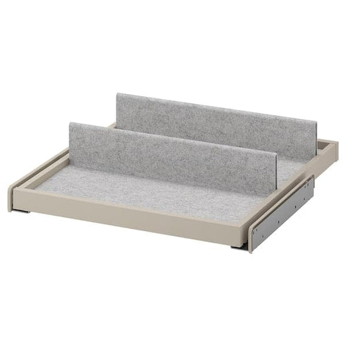 KOMPLEMENT - Pull-out tray with shoe insert, grey-beige/light grey, 50x58 cm