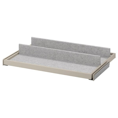 KOMPLEMENT - Pull-out tray with shoe insert, grey-beige/light grey, 75x58 cm