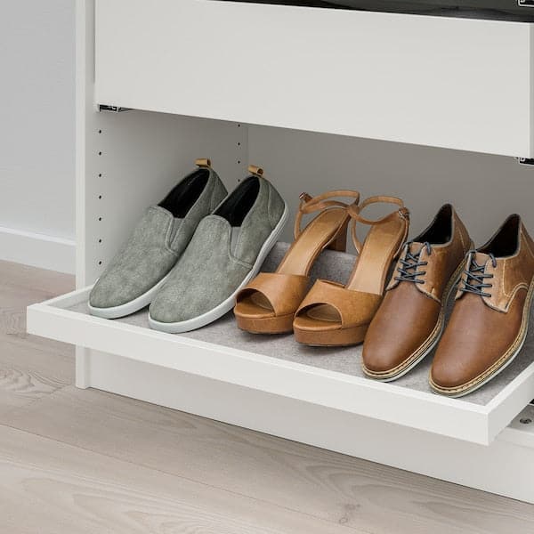 Ikea KOMPLEMENT - Pull-out tray with shoe insert, white/light grey, 75x35 cm