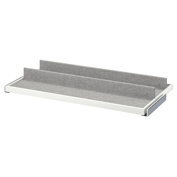 Ikea KOMPLEMENT - Pull-out tray with shoe insert, white/light grey, 100x58 cm