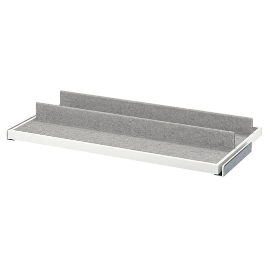Ikea KOMPLEMENT - Pull-out tray with shoe insert, white/light grey, 100x58 cm