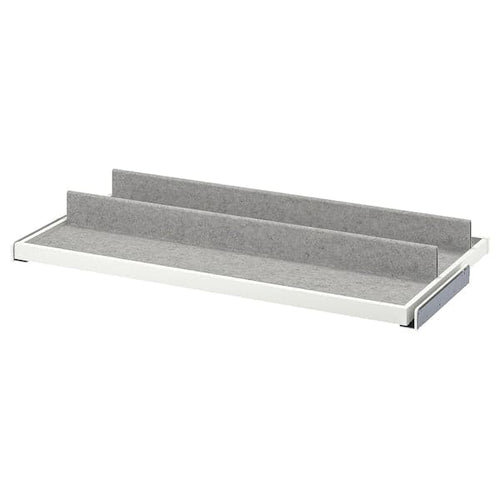 KOMPLEMENT - Pull-out tray with shoe insert, white/light grey, 100x58 cm