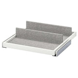 KOMPLEMENT pull-out tray with shoe insert, white/light grey, 50x58 cm
