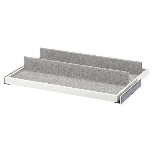 KOMPLEMENT - Pull-out tray with shoe insert, white/light grey, 75x58 cm