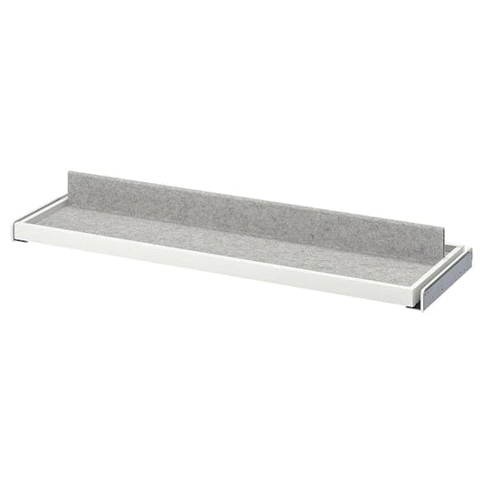 Ikea KOMPLEMENT - Pull-out tray with shoe insert, white/light grey, 100x35 cm