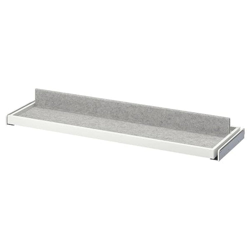 KOMPLEMENT - Pull-out tray with shoe insert, white/light grey, 100x35 cm
