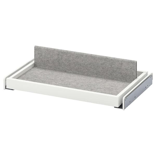 KOMPLEMENT - Pull-out tray with shoe insert, white/light grey, 50x35 cm