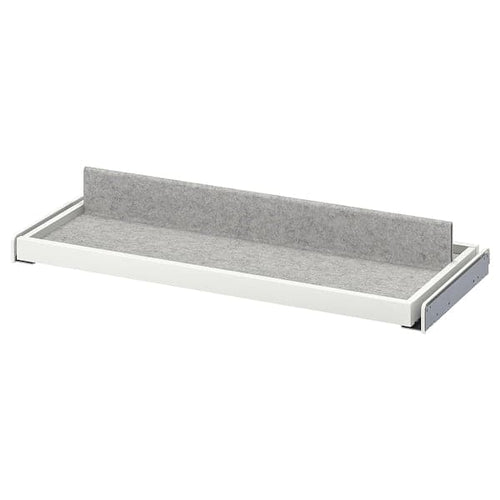 KOMPLEMENT - Pull-out tray with shoe insert, white/light grey, 75x35 cm
