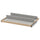 KOMPLEMENT - KOMPLEMENT Pull-out tray with shoe insert, white stained oak effect/light grey, 75x58 cm