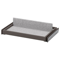 KOMPLEMENT pull-out tray with shoe insert, dark grey/light grey, 50x35 cm