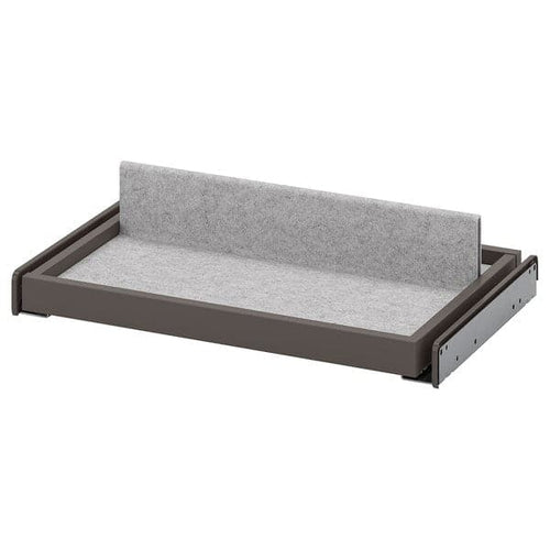 KOMPLEMENT - Pull-out tray with shoe insert, dark grey/light grey, 50x35 cm
