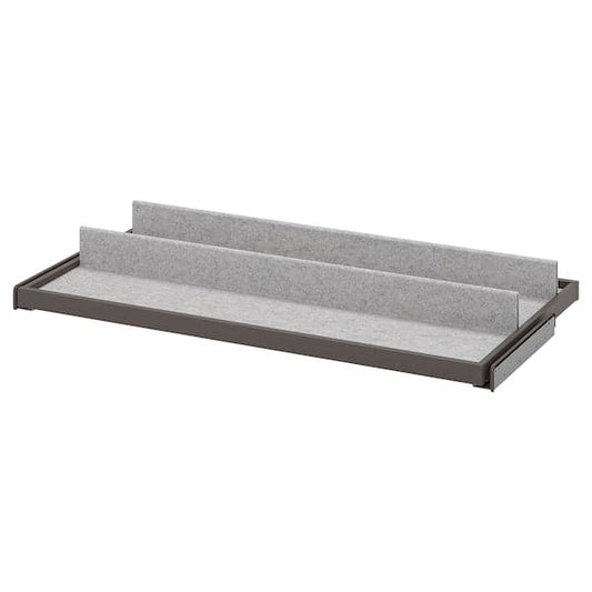 Ikea KOMPLEMENT - Pull-out tray with shoe insert, dark grey/light grey, 100x58 cm