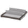KOMPLEMENT - KOMPLEMENT Pull-out tray with shoe insert, dark grey/light grey, 50x58 cm