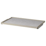 KOMPLEMENT pull-out tray with drawer mat, grey-beige/light grey, 100x58 cm