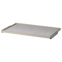 KOMPLEMENT pull-out tray with drawer mat, grey-beige/light grey, 100x58 cm