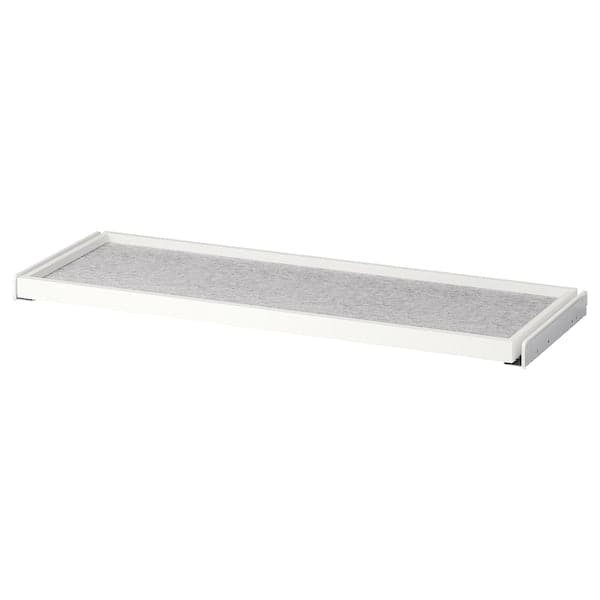 KOMPLEMENT - Pull-out tray with drawer mat, white/light grey, 100x35 cm - best price from Maltashopper.com 19554948