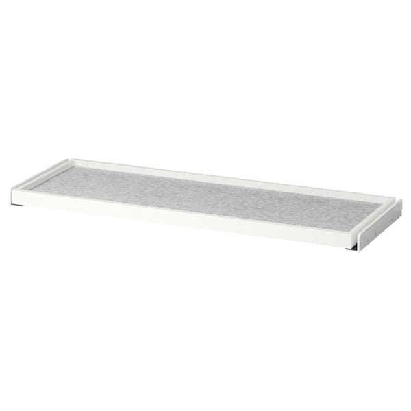 Ikea KOMPLEMENT - Pull-out tray with drawer mat, white/light grey, 100x35 cm