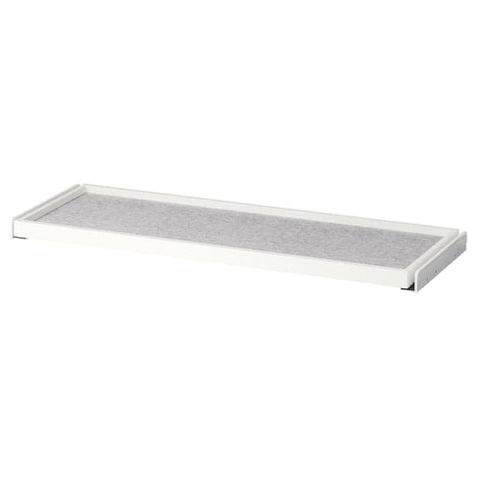 Ikea KOMPLEMENT - Pull-out tray with drawer mat, white/light grey, 100x35 cm