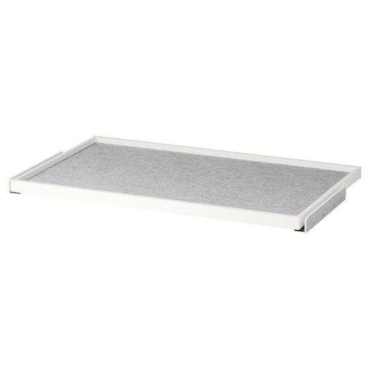 Ikea KOMPLEMENT - Pull-out tray with drawer mat, white/light grey, 100x58 cm