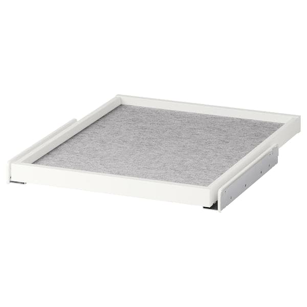 KOMPLEMENT - Pull-out tray with drawer mat, white/light grey, 50x58 cm - best price from Maltashopper.com 39554966