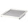 KOMPLEMENT - KOMPLEMENT Pull-out tray with drawer mat, white/light grey, 50x58 cm
