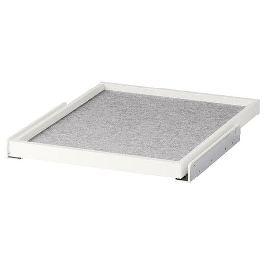 Ikea KOMPLEMENT - Pull-out tray with drawer mat, white/light grey, 50x58 cm