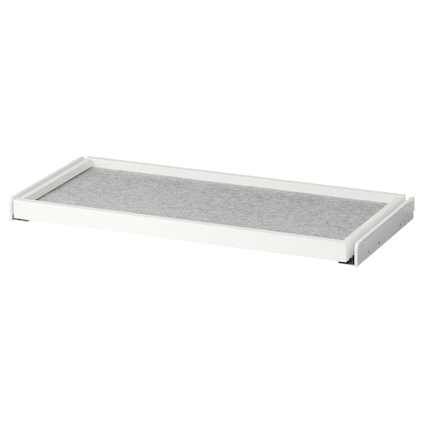 KOMPLEMENT - Pull-out tray with drawer mat, white/light grey, 75x35 cm - best price from Maltashopper.com 39554971