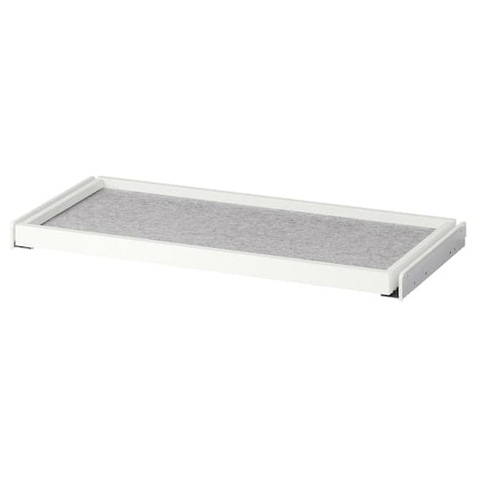 Ikea KOMPLEMENT - Pull-out tray with drawer mat, white/light grey, 75x35 cm