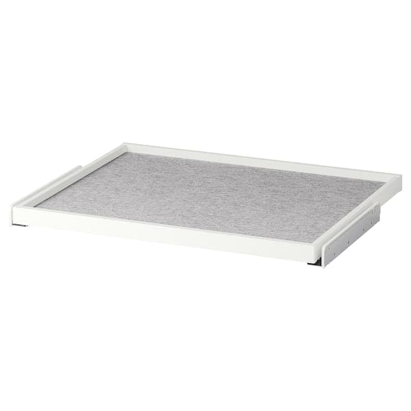 KOMPLEMENT - Pull-out tray with drawer mat, white/light grey, 75x58 cm - best price from Maltashopper.com 09554977