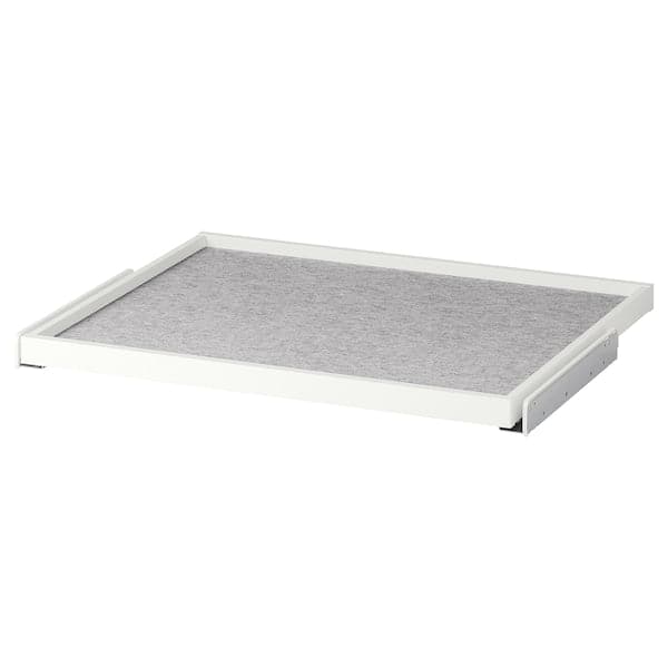 Ikea KOMPLEMENT - Pull-out tray with drawer mat, white/light grey, 75x58 cm