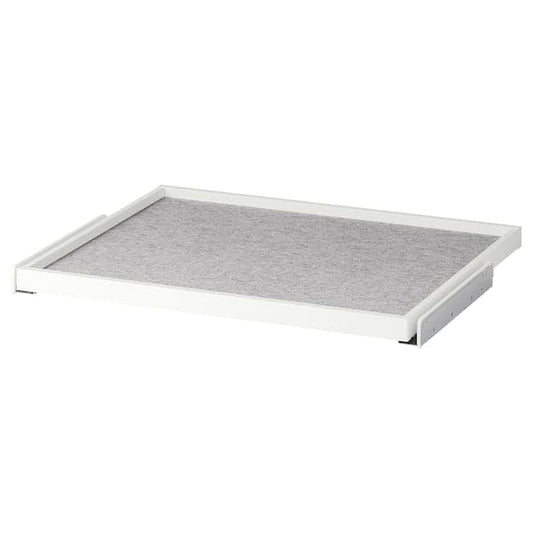 Ikea KOMPLEMENT - Pull-out tray with drawer mat, white/light grey, 75x58 cm