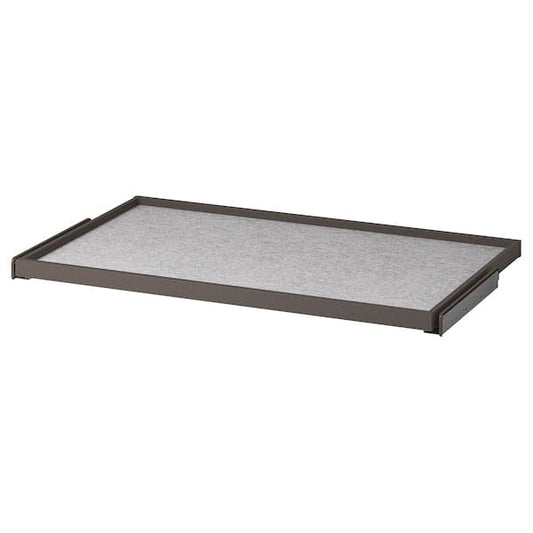 Ikea KOMPLEMENT - Pull-out tray with drawer mat, dark grey/light grey, 100x58 cm
