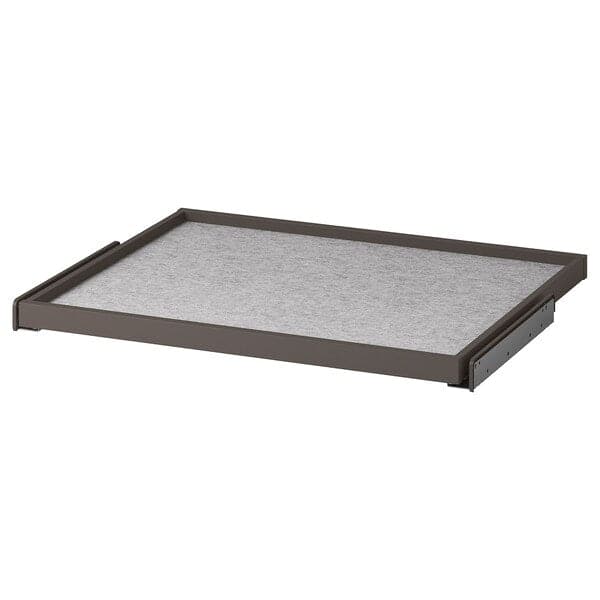 Ikea KOMPLEMENT - Pull-out tray with drawer mat, dark grey/light grey, 75x58 cm