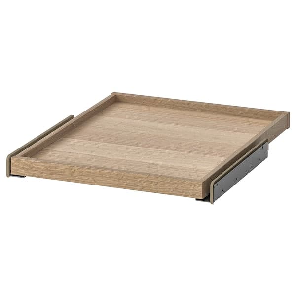 KOMPLEMENT - Pull-out tray, white stained oak effect, 50x58 cm