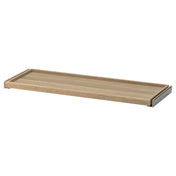 KOMPLEMENT - Pull-out tray, white stained oak effect, 100x35 cm - best price from Maltashopper.com 00437577