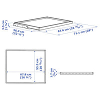 KOMPLEMENT - Pull-out tray, dark grey, 75x58 cm - best price from Maltashopper.com 50509190