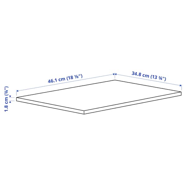 Ikea KOMPLEMENT - Shelf, dark grey, 50x35 cm