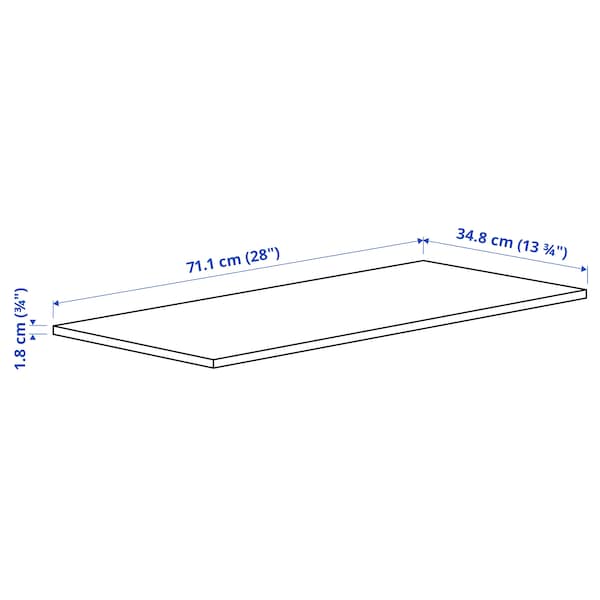KOMPLEMENT - Shelf, dark grey, 75x35 cm - best price from Maltashopper.com 60509458