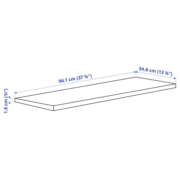 KOMPLEMENT - Shelf, dark grey, 100x35 cm - best price from Maltashopper.com 90509452