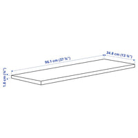 KOMPLEMENT - Shelf, dark grey, 100x35 cm - best price from Maltashopper.com 90509452