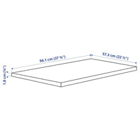 KOMPLEMENT - Shelf, dark grey, 100x58 cm - best price from Maltashopper.com 60509142